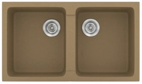 Sanitec Classic 334 Metallic Coffee Ένθετος Νεροχύτης
