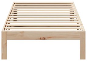 vidaXL Σκελετός Κρεβατιού Χωρίς Στρώμα 90x200 εκ Μασίφ Ξύλο Πεύκου