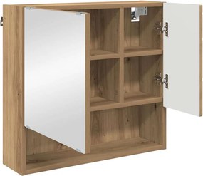 vidaXL Ντουλάπα Καθρέφτη Artisan Oak 59 x 17 x 55 cm