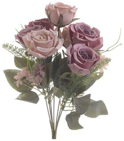 Διακοσμητικό Λουλούδι-Μπουκέτο 3-85-084-0046 Υ40cm Pink Inart Ύφασμα