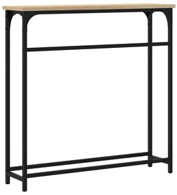 vidaXL Κονσόλα Τραπεζιού Sonoma Δρυς 75 x 19,5 x 75 εκ. από Τεχνητό Ξύλο