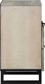 vidaXL Κομοδίνο Λευκό 50 x 33 x 62 εκ. Επεξεργασμένο Ξύλο