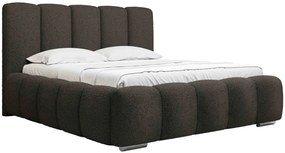 Επενδυμένο κρεβάτι Wizko-Grafitis-140 x 200