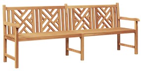 vidaXL Παγκάκι κήπου Καφέ 228 x 60 x 90 εκ Μασίφ ξύλο teak