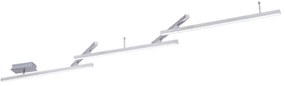 Φωτιστικό Οροφής - Πλαφονιέρα Melby 651210507 23W Led 242x10x12cm Nickel Mat Trio Lighting Metal