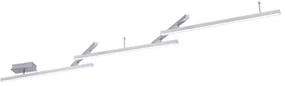Φωτιστικό Οροφής - Πλαφονιέρα Melby 651210507 23W Led 242x10x12cm Nickel Mat Trio Lighting Μέταλλο