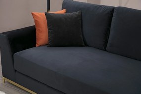4-Seat Sofa Line With Side Table - Black Black
Gold