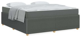 vidaXL Σκελετός Κρεβατιού Άλλο Σκούρο γκρι 180 x 200 cm ύφασμα