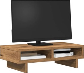 vidaXL Βάση Οθόνης Αρτισιανή Δρυς 50x27x15 εκ. από Επεξ. Ξύλο