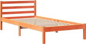 vidaXL Σκελετός Κρεβ. Χωρίς Στρώμα Καφέ Κεριού 100x200 εκ Μασίφ Πεύκο