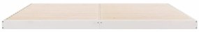 vidaXL Κρεβάτι δαπέδου Λευκό 180 x 210 cm Μασίφ ξύλο πεύκου