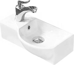 Mexen Hugo νιπτήρας επιτραπέζιος δεξιός 40 x 22 cm, λευκός - 21254000R