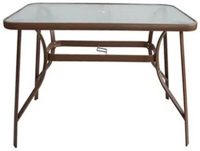 Τραπέζι Μεταλλικό SUN Καφέ 150x90x70cm | Συσκευασία 1 τμχ