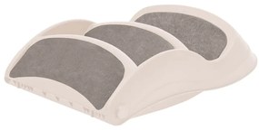 vidaXL Σκάλα Σκύλου 3 Επιπέδων Πτυσσόμενη Κρεμ 50x38x38 εκ. Πλαστικό