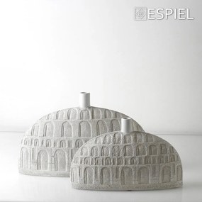 Βάζο ανάγλυφο λευκό 22cm