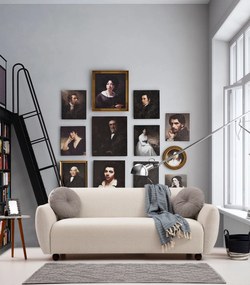 3-Seat Sofa Eddy - Cream Cream