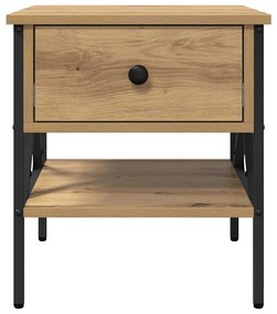 vidaXL Κομοδίνο με συρτάρι artisan δρυς 40 x 42 x 45 εκ.