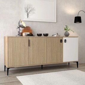 Κονσόλα Δρυς / Λευκό GRISA 180x44x18
