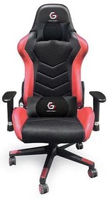 GEMBIRD GAMING CHAIR LEATHER BLACK/RED
