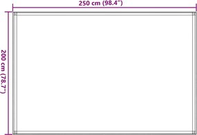 vidaXL Χαλί Σκηνής Ανθρακί / Λευκό 250 x 200 εκ.