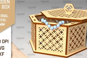 Σετ των 2 Intra απο ξύλο plywood  Χρώμα wenge 3mm-4mm πάχος - Διακοσμητικό Ξύλινο Κουτί Δώρου Κοπή Laser Δίασταση 15x15 cm INTRAFABR-114206212