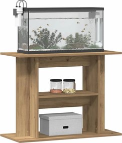 vidaXL Βάση Ενυδρείου Artisan Δρυς 80x35x60 εκ. από Τεχνητό Ξύλο
