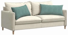 vidaXL Μαξιλάρι Καναπέ 2 pcs Θαλασσί 80 x 40 cm Υφασμάτινο Κορντουρά