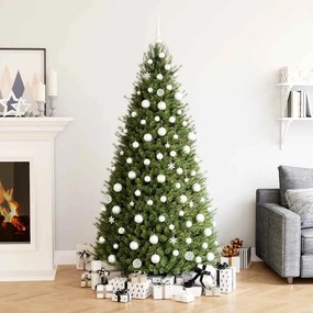 vidaXL Σετ Μπάλες Χριστουγεννιάτικες 111 τεμ. Λευκές από Πολυστυρένιο