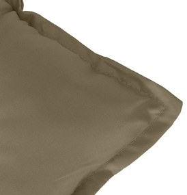 Μαξιλάρια Καρέκλας Κήπου Πλάτη 6τεμ Taupe 120x50x7 εκ. Ύφασμα - Μπεζ-Γκρι