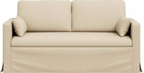 vidaXL Καναπές Κρεμ 158 x 78 x 80 εκ ύφασμα