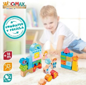 Παιχνίδι Kατασκευή Woomax 32 Τεμάχια (x6)