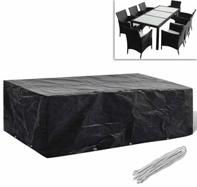 vidaXL Κάλυμμα Επίπλων Κήπου με 8 Κρίκους 300 x 140 x 90 εκ.