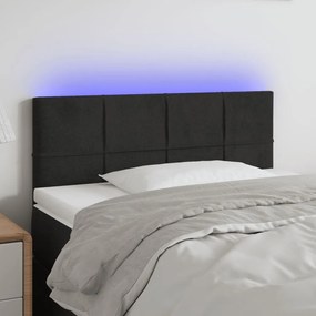 Κεφαλάρι Κρεβατιού LED Μαύρο 80 x 5 x 78/88 εκ. Βελούδινο 3121644
