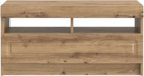 vidaXL Ντουλάπα LED Τηλεόρασης Artisan Δρυς Επεξεργασμένο Ξύλο