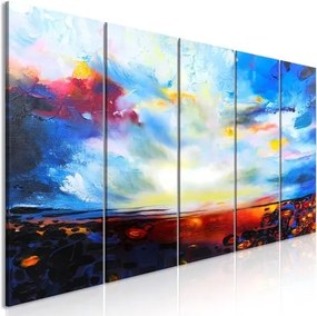 Πίνακας - Colourful Sky (5 Parts) Narrow - 200x80