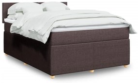 ΚΡΕΒΑΤΙ BOXSPRING ΜΕ ΣΤΡΩΜΑ ΣΚΟΥΡΟ ΚΑΦΕ 140X190 ΕΚ. ΥΦΑΣΜΑΤΙΝΟ 3289747