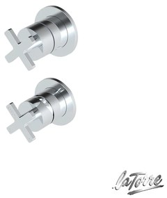 La Torre ELLE CROSS Μίκτης εντοιχισμού με εκτροπέα 2/3 εξόδων Chrome