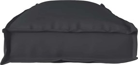 vidaXL Μαξιλάρι Μαύρο 110 x 40 x 8 εκ Ύφασμα Όξφορντ