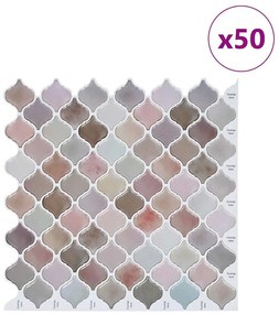 vidaXL Tile Λαμπτήρα 50 pcs Μπεζ 27 x 27 εκ. Πολυουρεθάνη και PET