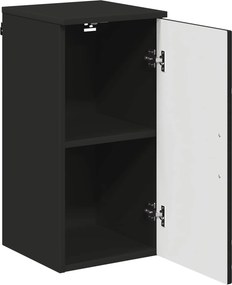 vidaXL Ντουλάπι Μπάνιου Μαύρο 30 x 31,5 x 61 εκ