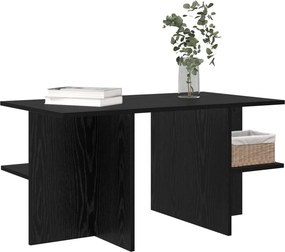 vidaXL Τραπεζάκι σαλονιού Μαύρη Δρυς 87 x 50 x 45 εκ