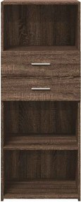 vidaXL Ντουλάπι Καφέ Δρυς 50x42,5x124 εκ. από Επεξεργασμένο Ξύλο
