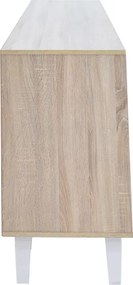 Μπουφές Billie pakoworld sonoma-γκρι 149x40x77εκ