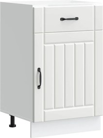 vidaXL ντουλάπι βάσης κουζίνας Lucca Λευκό κατασκευασμένο ξύλο