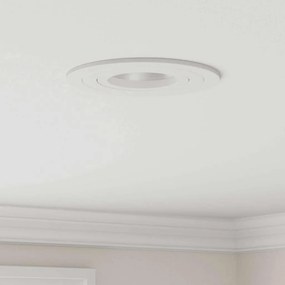 vidaXL Σποτ 24 pcs Λευκό 9 x 9 x 2 εκ. Αλουμίνιο