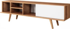 Έπιπλο Τηλεόρασης Καρυδί / Λευκό DAGE 160x35x18