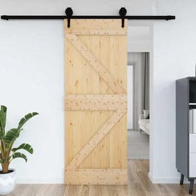 vidaXL Πόρτα NARVIK 85 x 210 εκ. από Μασίφ Ξύλο Πεύκου