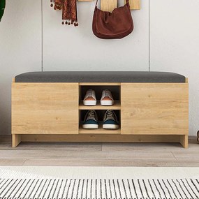 Παπουτσοθήκη Zulla Megapap χρώμα sapphire oak 110x37x43εκ.