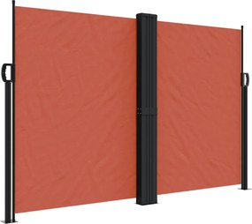 vidaXL Σκίαστρο Πλαϊνό Συρόμενο Τερακότα 160 x 600 εκ.