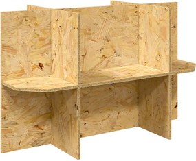 vidaXL Βάση Terrarium με ράφι Καφέ 80 x 40 x 50 cm OSB